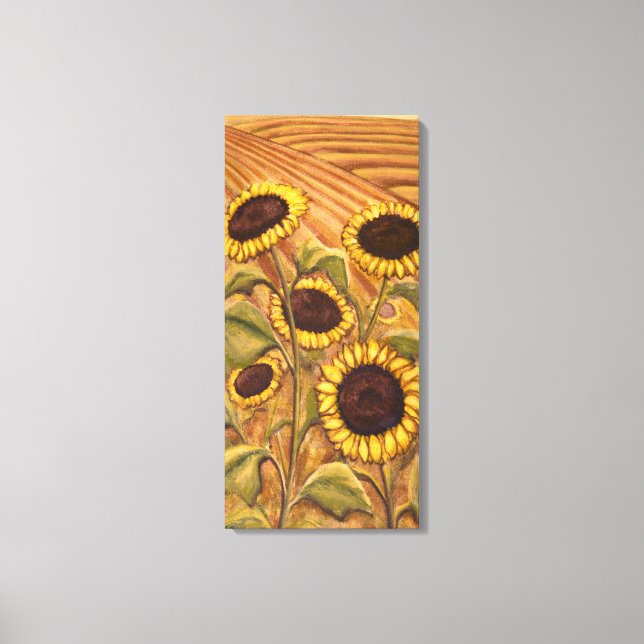 Toile Tournesols Peinture des imprimés d'art paysager ca (Recto)