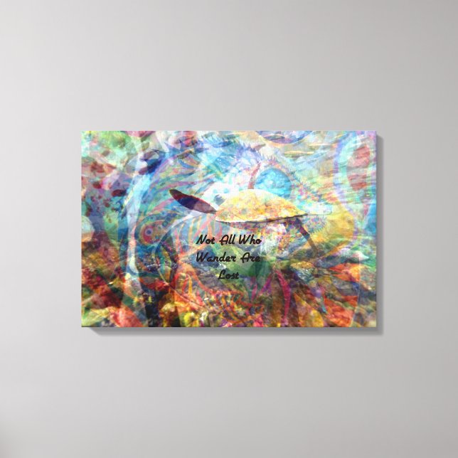 Toile Tous Ceux Qui Se Promènent Ne Sont Pas Perdus Cita (Recto)