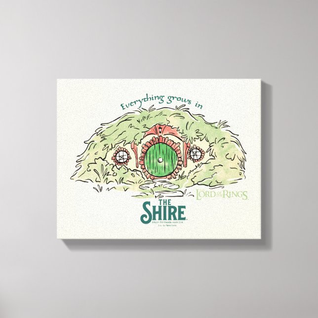 Toile Tout pousse dans LA COMTÉ™ (Recto)