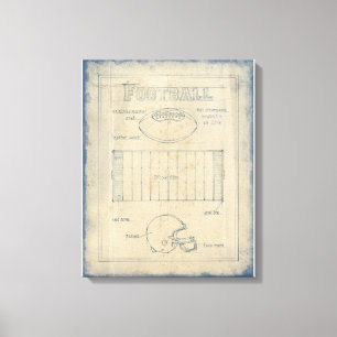 Toile Tout sur le jeu - Football