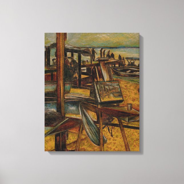 Toile Toutes les grandes peintures commencent par une to (Recto)