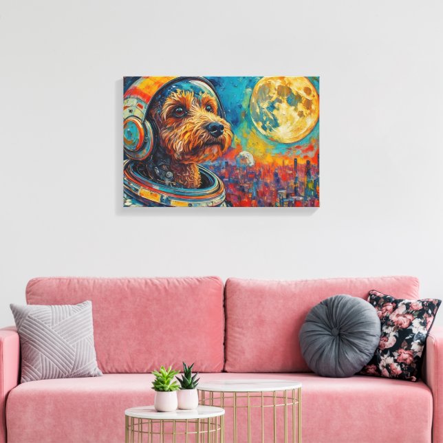 TOILE TOUTOU DANS L'ESPACE (Insitu(Salon))