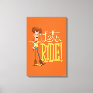 Toile Toy Story 4  Illustration de Woody "Ride"