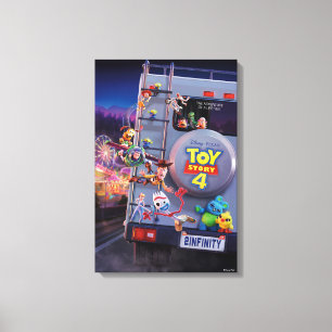 Toile Toy Story 4   Poster Théâtral Toys Riding RV