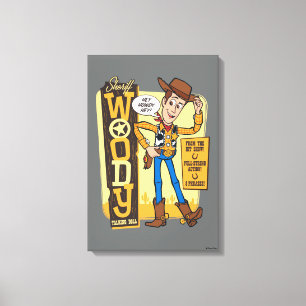 Toile Toy Story 4  Publicité Vintage de poupée en bois
