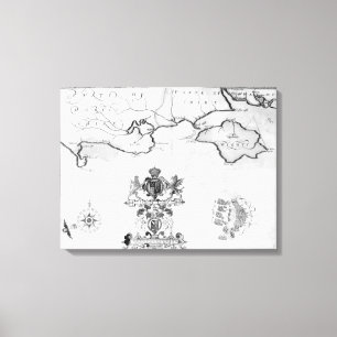 Toile Tracez No.7 montrant l'itinéraire de la flotte