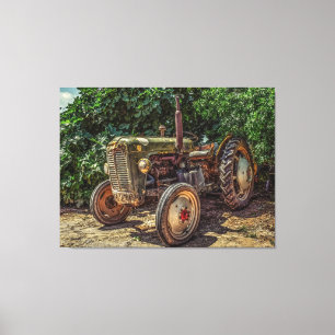 Toile Tracteur antique