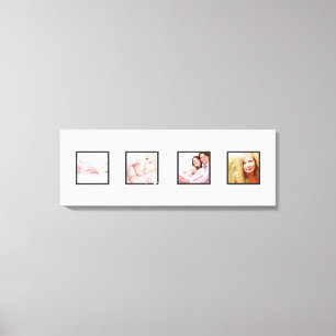 Toile trames personnalisées 4 images do-it-yourself poli