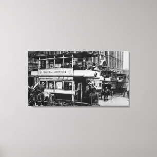 Toile Trams à Manchester, c.1900
