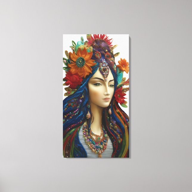 Toile Transformez vos murs L'esprit vibrant de Shakti (Recto)