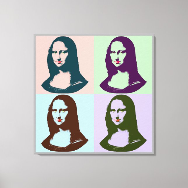 Toile Transparent Pop Art Mona Lisa Canvas (Recto)