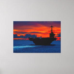 Toile TRANSPORTEUR D'AÉRONEF AMÉRICAIN - CVN-73 40x60