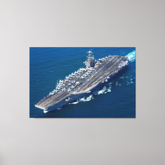 Toile TRANSPORTEUR D'AÉRONEF AMÉRICAIN - CVN-74 32x48 (Recto)