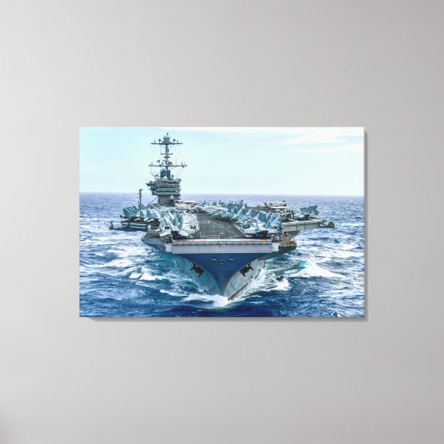 Toile TRANSPORTEUR D'AÉRONEF AMÉRICAIN - CVN-75 24x36 (Recto)