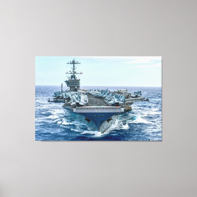 Toile TRANSPORTEUR D'AÉRONEF AMÉRICAIN - CVN-75 32x48 (Recto)