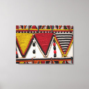 Toile Travail de perles tribal Maasai
