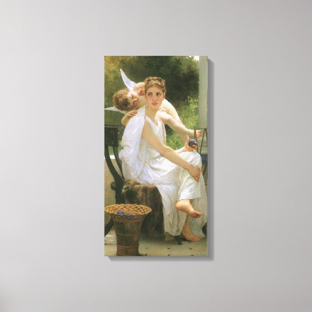 Toile Travail interrompu par Bouguereau, Angel Portrait (Recto)