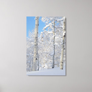 Toile Tremblements couverts de neige, crête de désolat