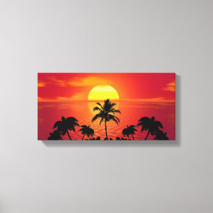 Toile Très beau coucher de soleil   Zazzle_Growshop.