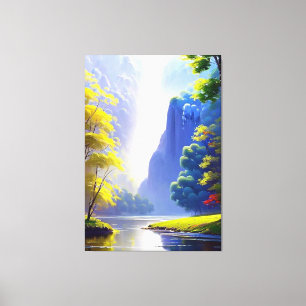 Toile Très Belle Nature Serene Peinture Paysage