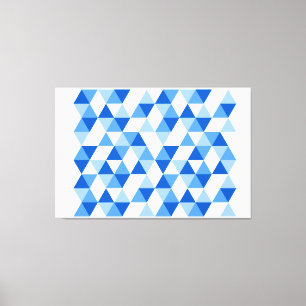 Toile Triangles modernes géométriques Abstraits II