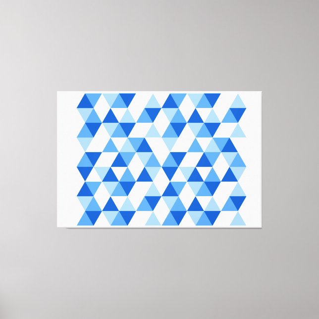 Toile Triangles modernes géométriques Abstraits II (Recto)