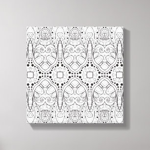 Toile Tribal Zendoodle Design 6