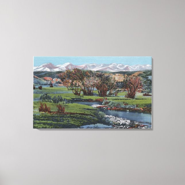 Toile Trinidad, Colorado - SnowRange & Valley View (Recto)