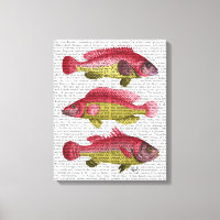 Trio poisson Imaginaire rouge et jaune