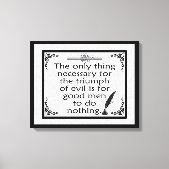 Toile Triomphe de la citation du mal Burke (Recto)