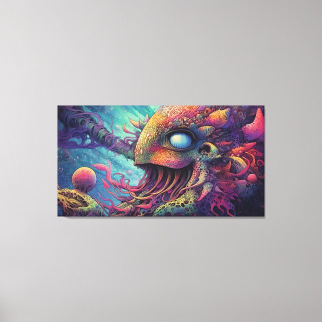 Toile Trippy créature (Recto)