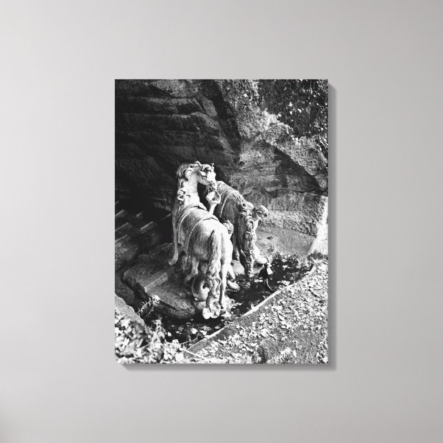 Toile Tritons arrosant les chevaux du soleil (Recto)