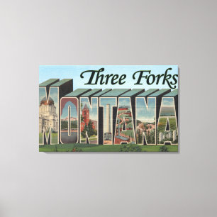 Toile Trois fourchettes, Montana