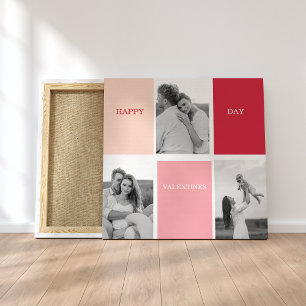 Toile Trois photos   Bonne Saint Valentin