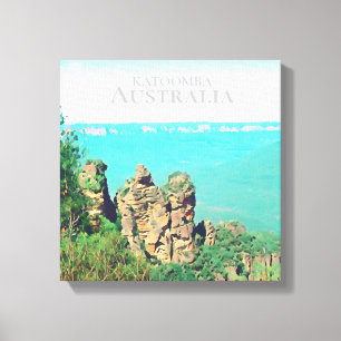 Toile Trois soeurs Katoomba voyage Australie pittoresque