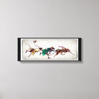 Toile Trois souris aveugles