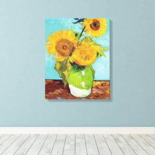 Toile Trois tournfleurs   Vincent Van Gogh