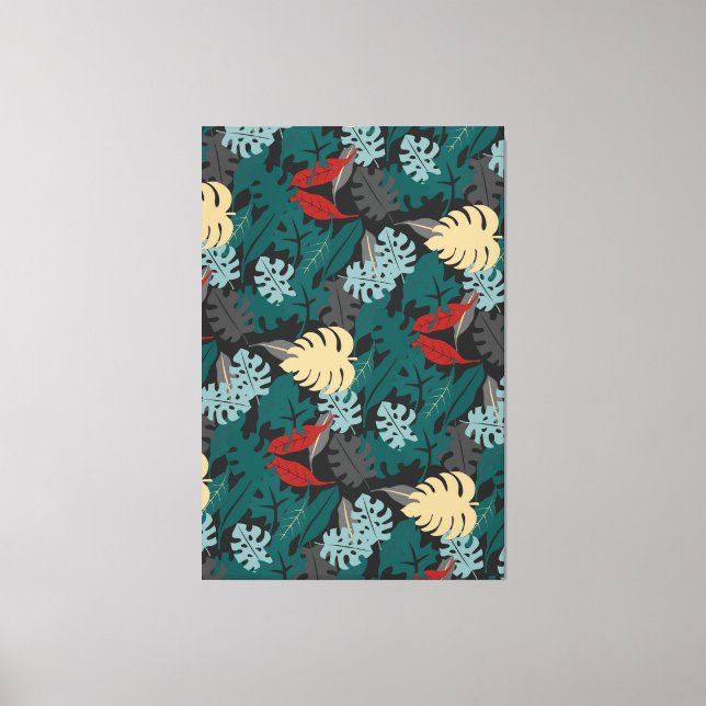 Toile Tropical foncé (Recto)