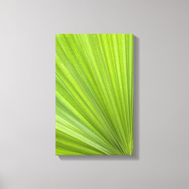 Toile Tropical Green Palm Frond (Recto)