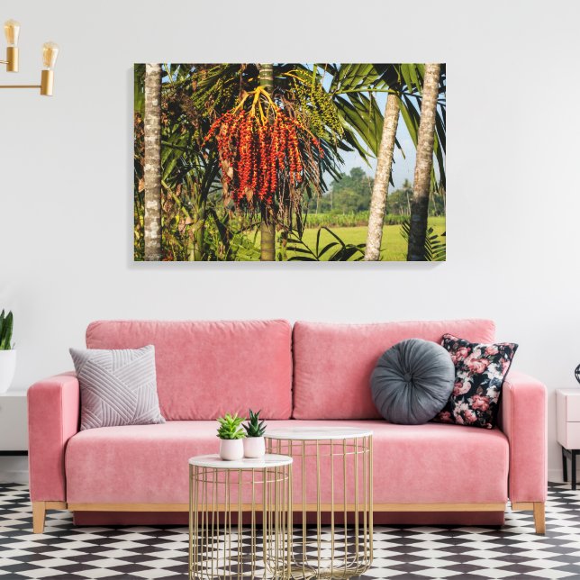 Toile Tropical Palm Fruit Bali - Canvas Wall Art Print (Insitu(Salon))