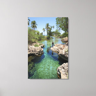 Toile Trou de l'Alligator, ville de Black River, Jamaïqu