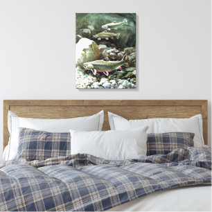 Toile truite arc-en-ciel Art 2