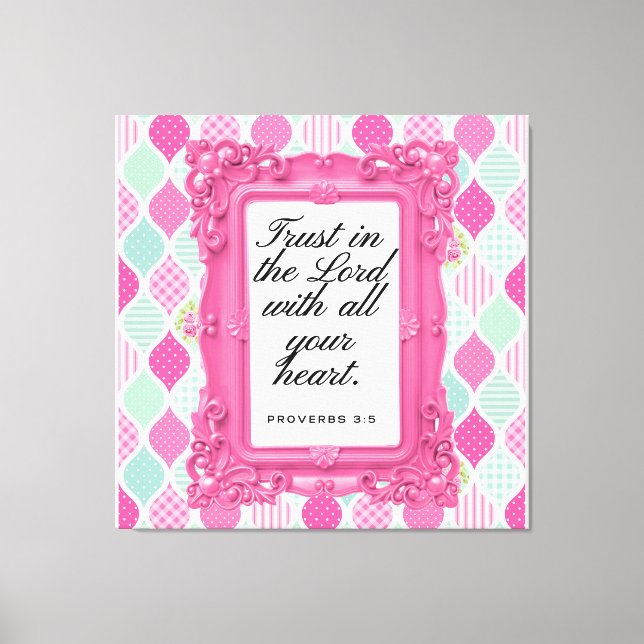 Toile Trust in the Lord | Christian Gift (Recto)
