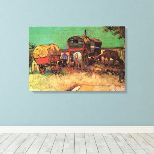 Toile Tsiganes à la Caravane de Vincent van Gogh