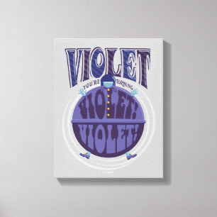 Toile Tu tournes Violet, Violet !