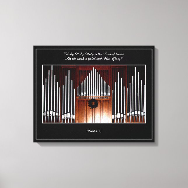 Toile Tubes d'organes "Saint, Saint, Saint..." Toiles te (Recto)