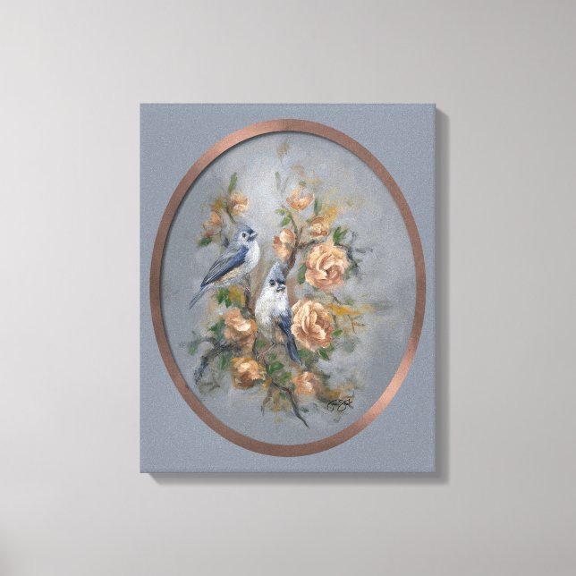 Toile Tufted Titmouse 16x20" (Recto)