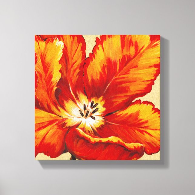 Toile Tulipe de perroquet I (Recto)
