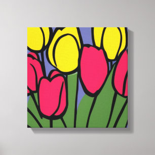 Toile Tulipes de printemps