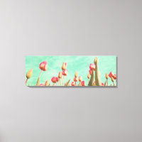 Tulipes vintages Fleurs Peinture Printemps Art